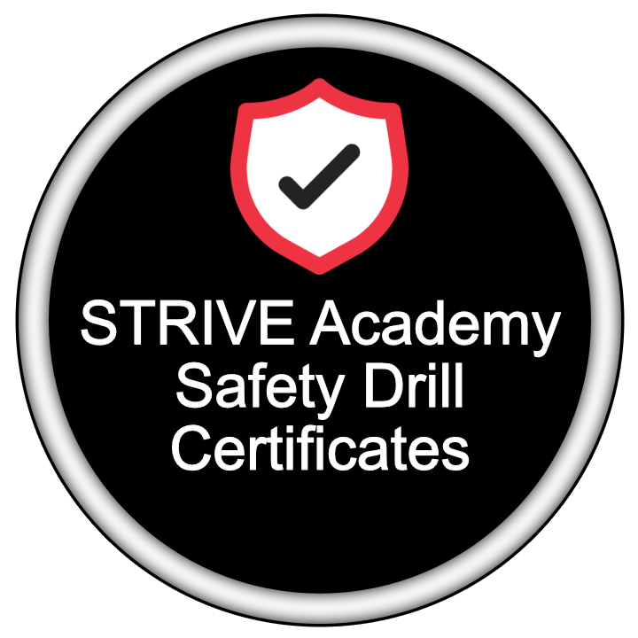 Link to Safety Drill Certificates for STRIVE